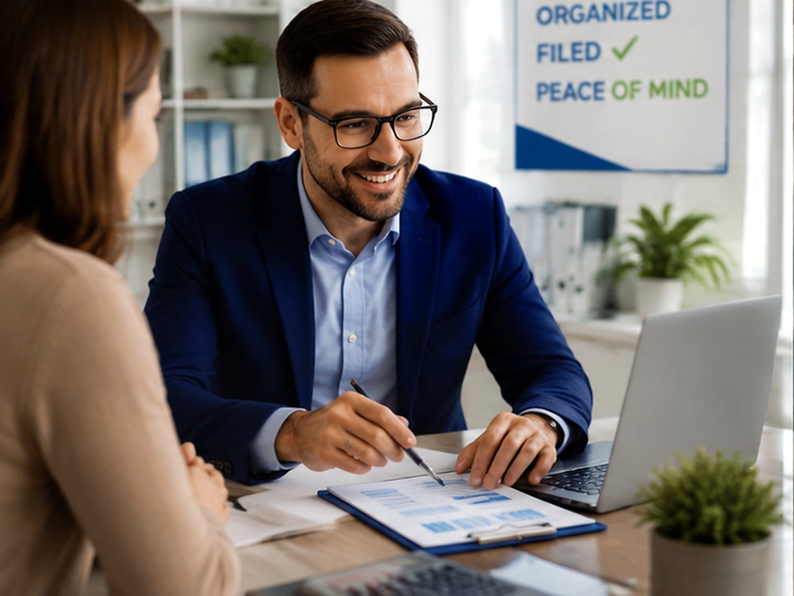 Organized tax filing support