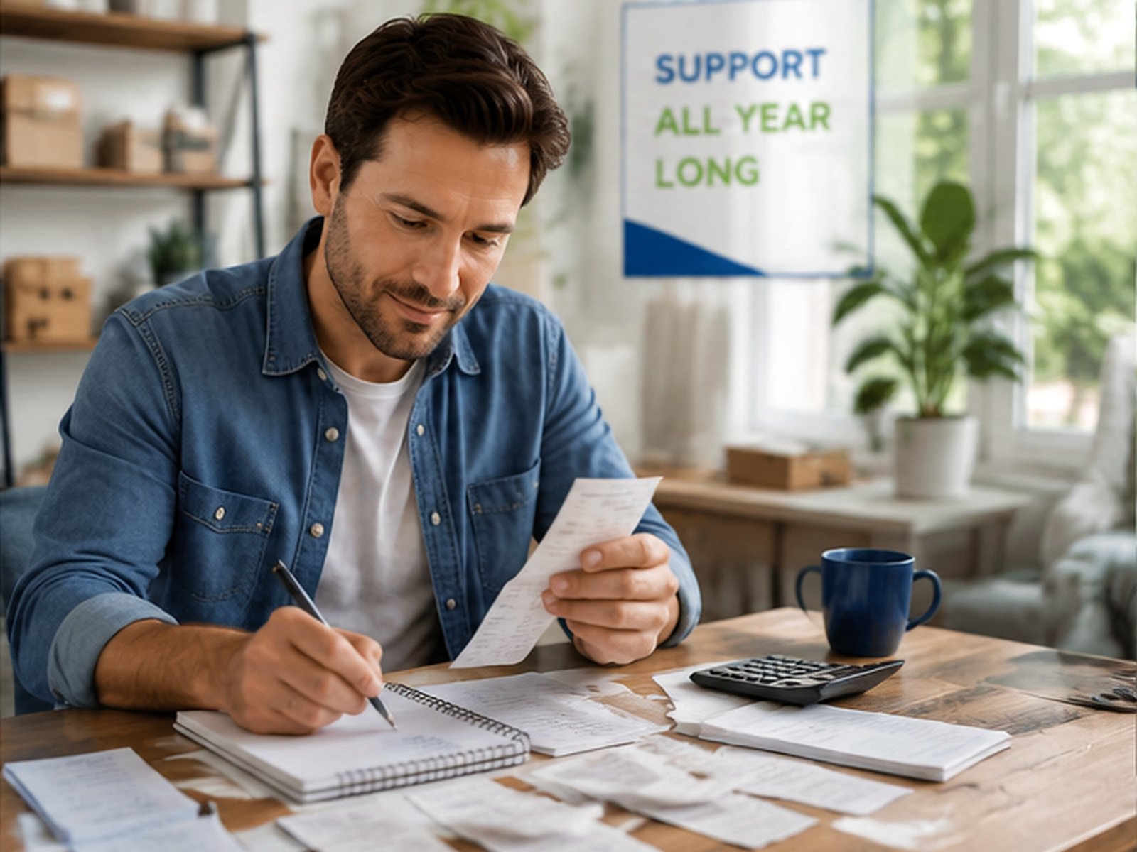 Year-round support for self-employed clients